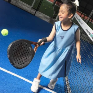 Shine Sleeveless Dress Blue